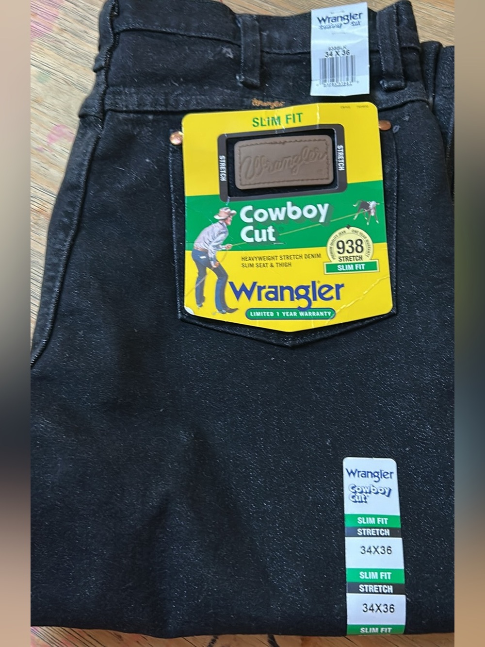 NWT Wrangler Cowboy Cut Slim Fit Men's Jeans – Black